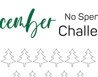 December no spend challenge printable