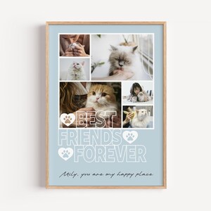 Regalo ricordo a forma di gatto, poster a forma di gatto, animali domestici, ricordo a forma di gatto, ricordo a forma di cane, decorazione da parete a forma di gatto, cornice per foto.