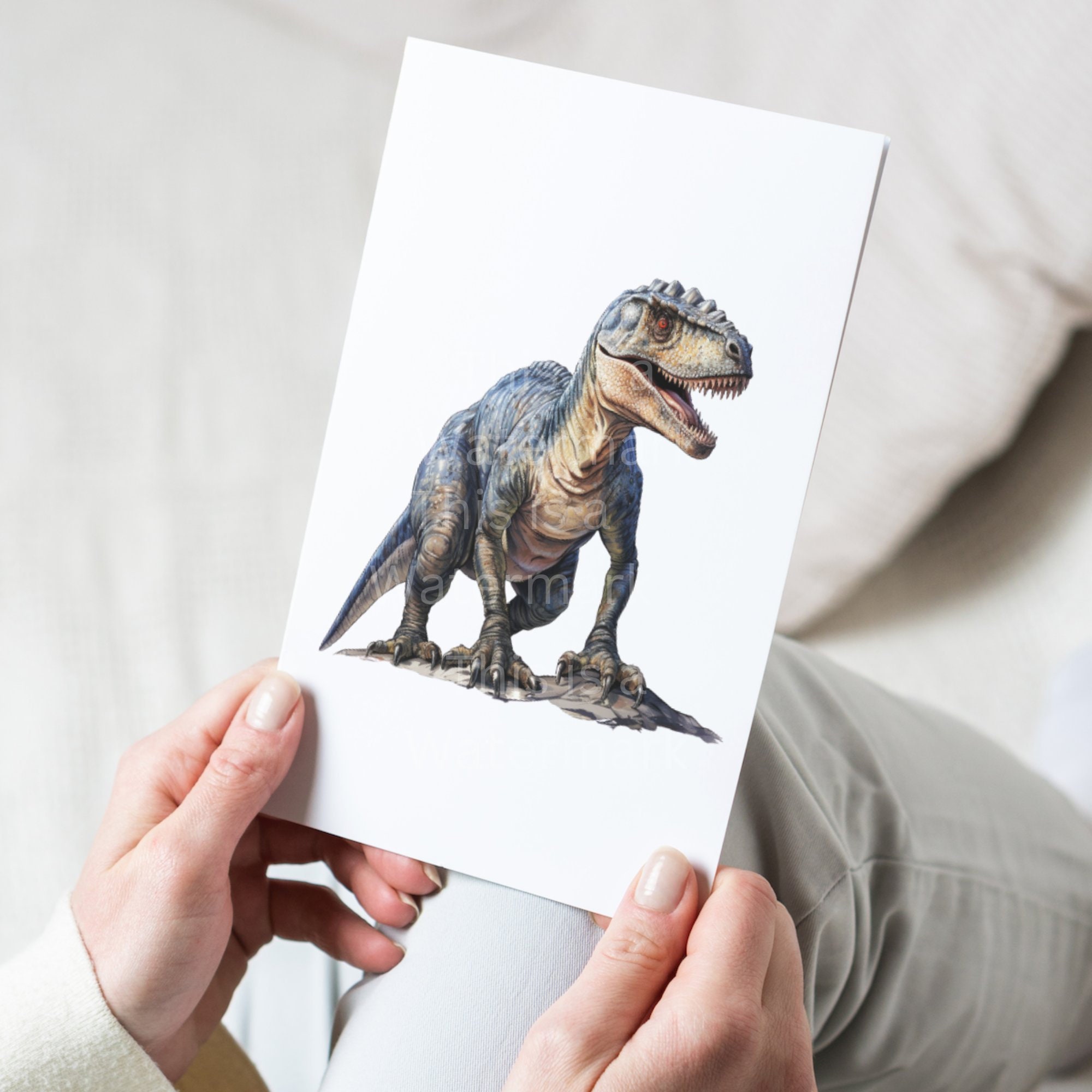 Watercolor Dinosaur Clipart Bundle: Jurassic PNG/JPG Graphics (digital ...