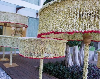 Mogra/Jasmine Garlands Long for wedding decoration ,Temple Decoration, Stage Decoration, Mandap Decoration Gajra Garlands