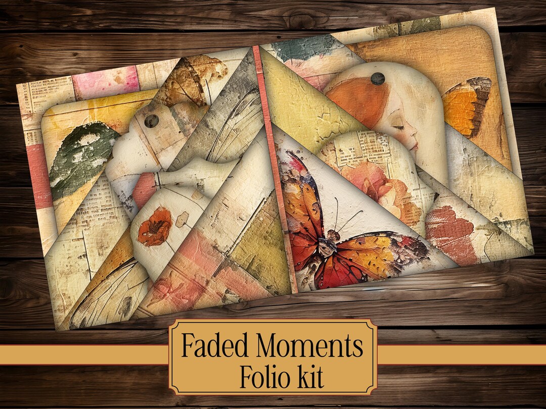 Folio Kit Printable Junk Journal Kit Vintage Butterfly Ephemera ...