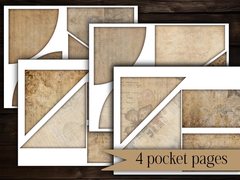 Printable Basic Junk Journal Kit Vintage Ephemera Pack Digital Download ...