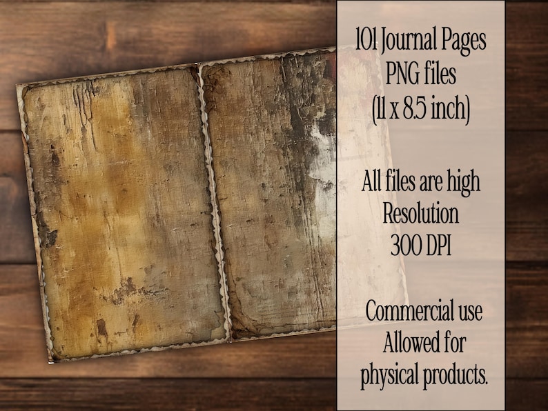 Distressed Junk Journal Pages Vintage Kit Printable Ephemera Pack ...
