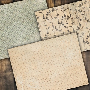 Digital Paper Pack Shabby Chik Junk Journal Scrapbook Kit Collage Sheet ...