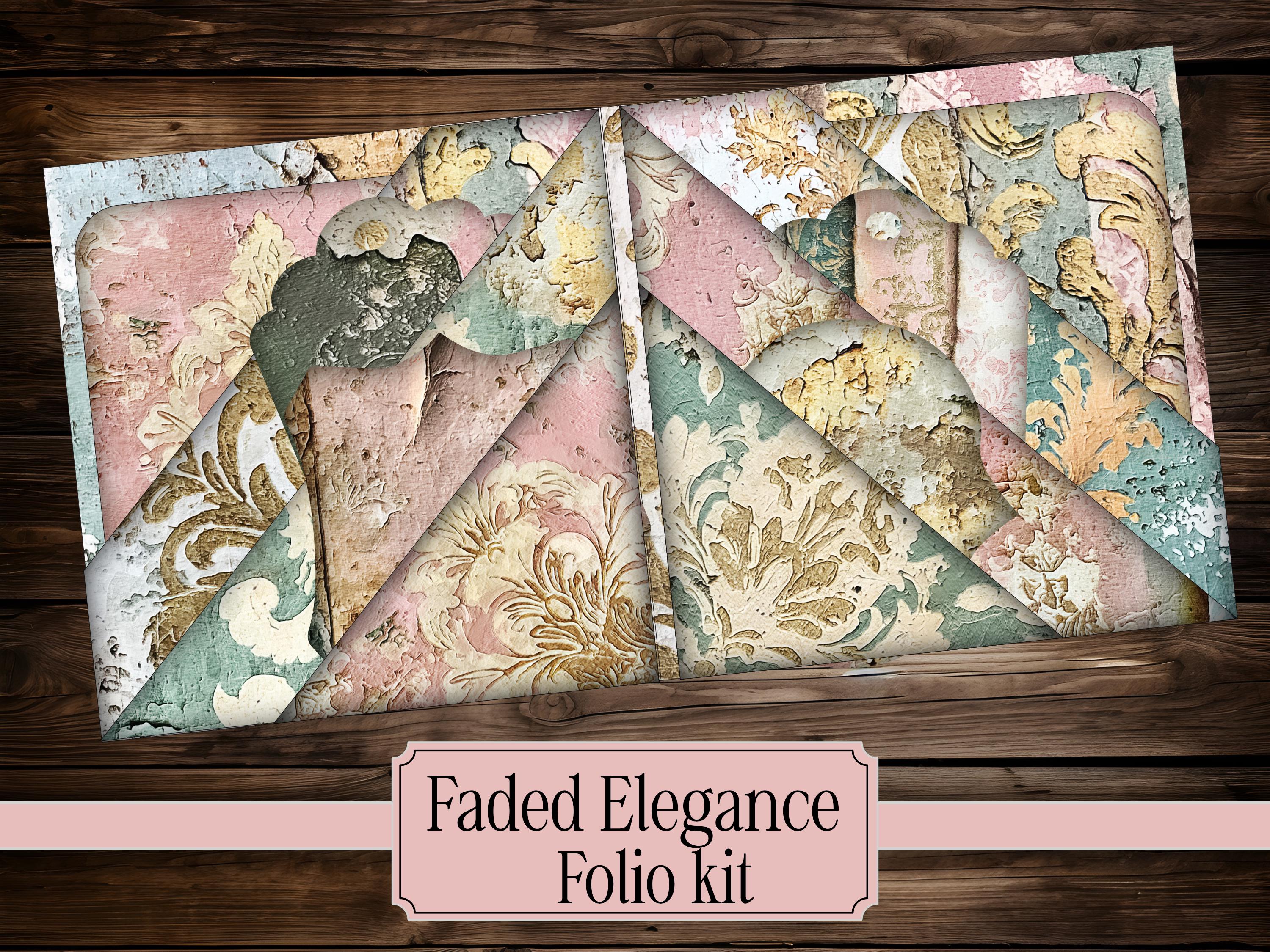 Elegance Junk Journal Kit Vintage Damask Ephemera Printable Victorian ...