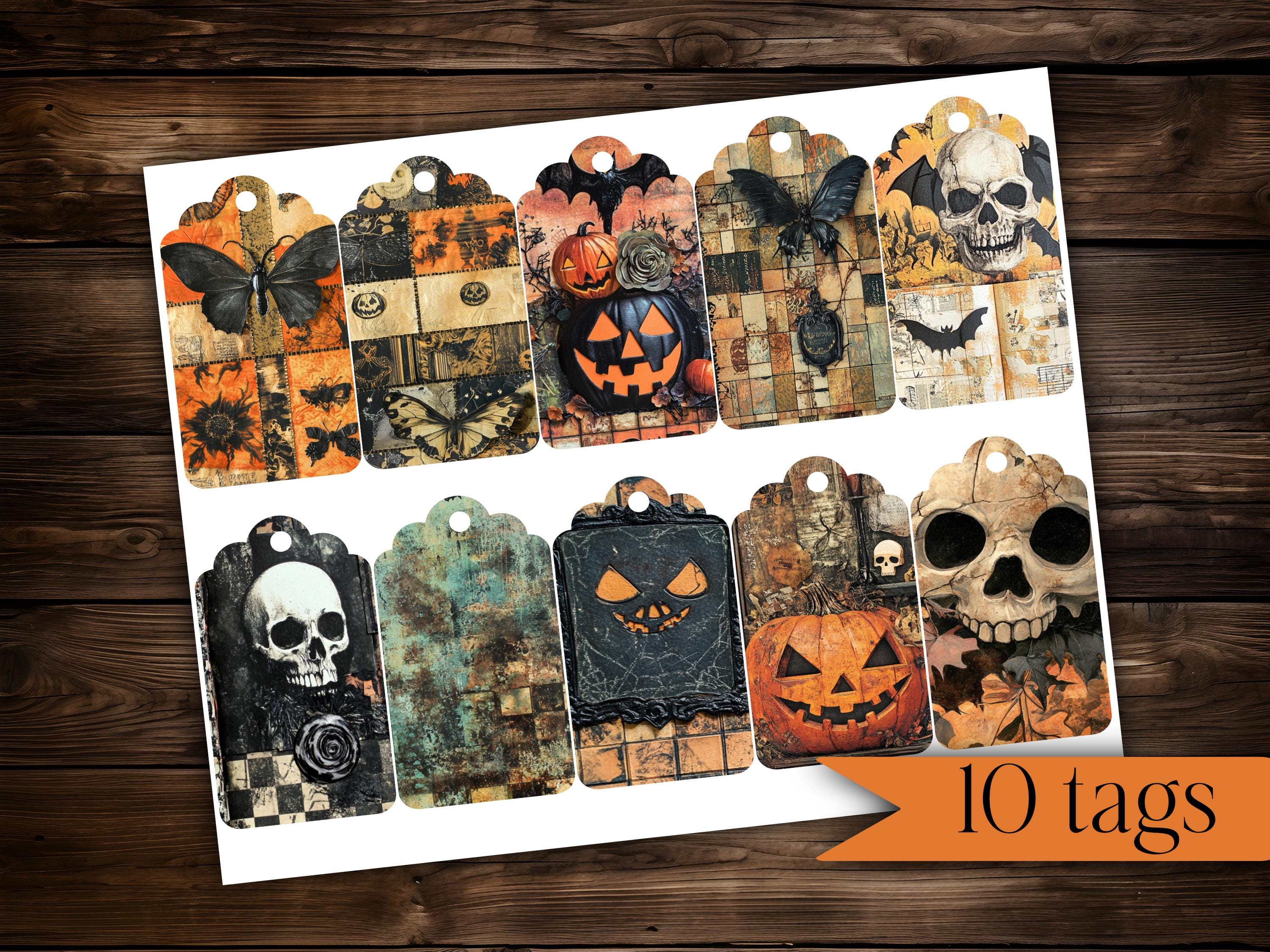 Halloween Junk Journal Kit | Spooky Stationery Folio Printable | Gothic ...