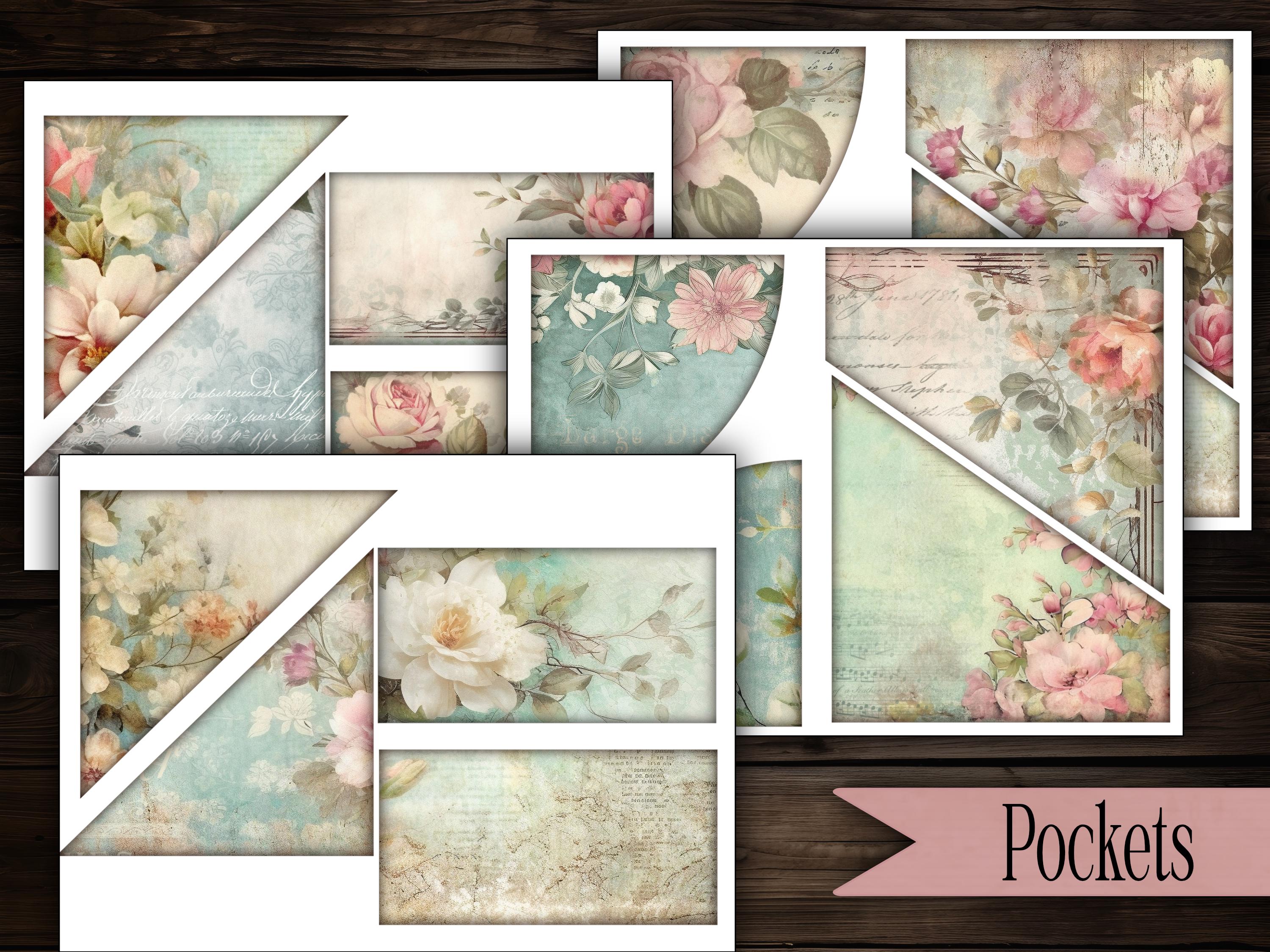 Vintage Floral Ephemera Kit Junk Journal Kit Printable Ephemera Pack ...