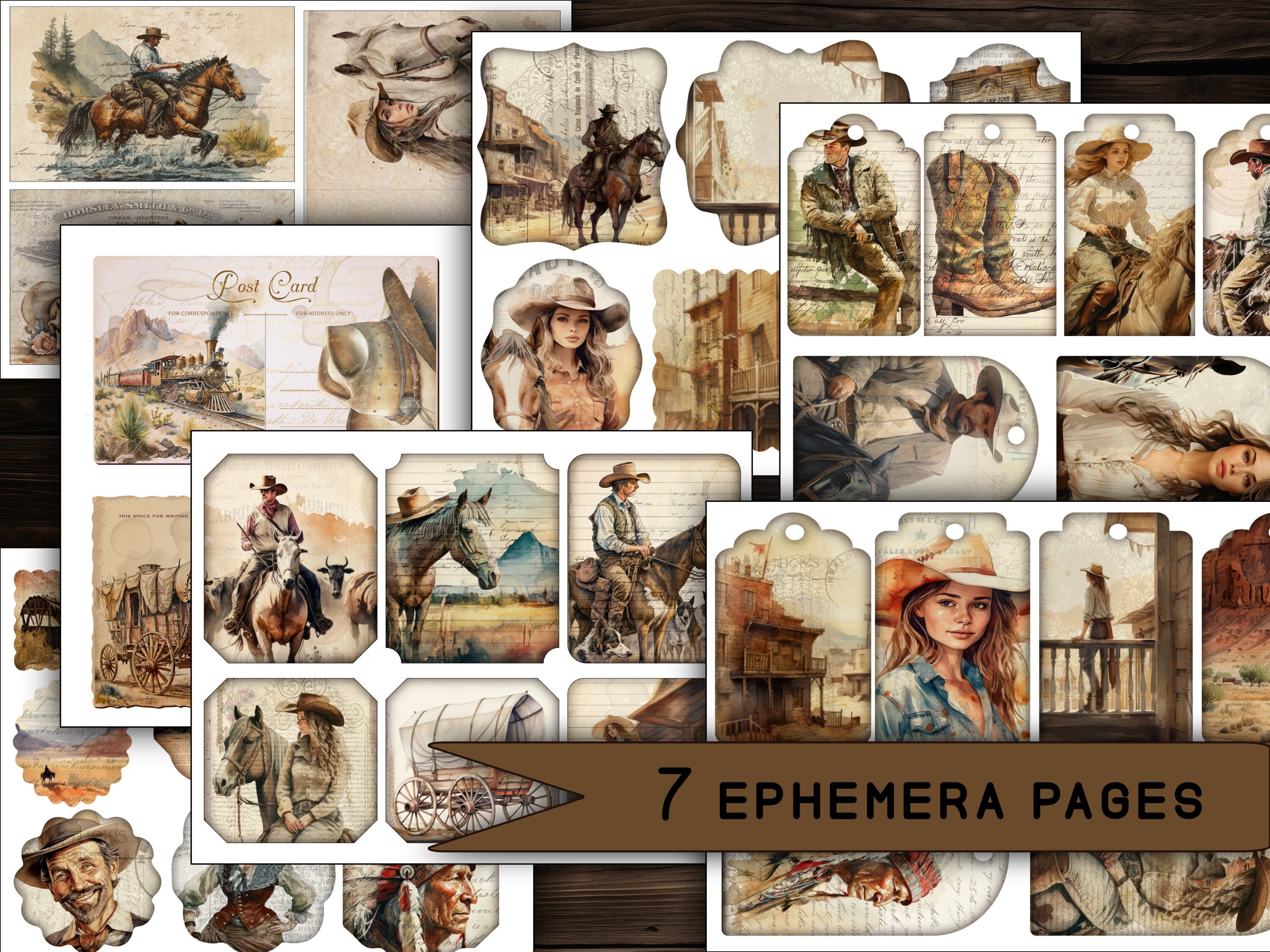 Junk Journal Kit Complete Printable Journals Digital Paper Vintage ...
