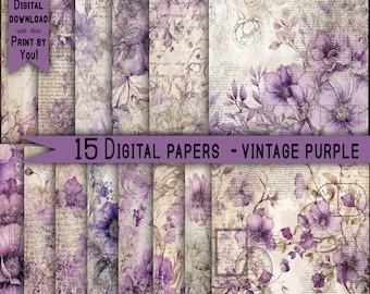 Mint Digital Paper Pack Shabby Chik Junk Journal Scrapbook Kit Collage ...