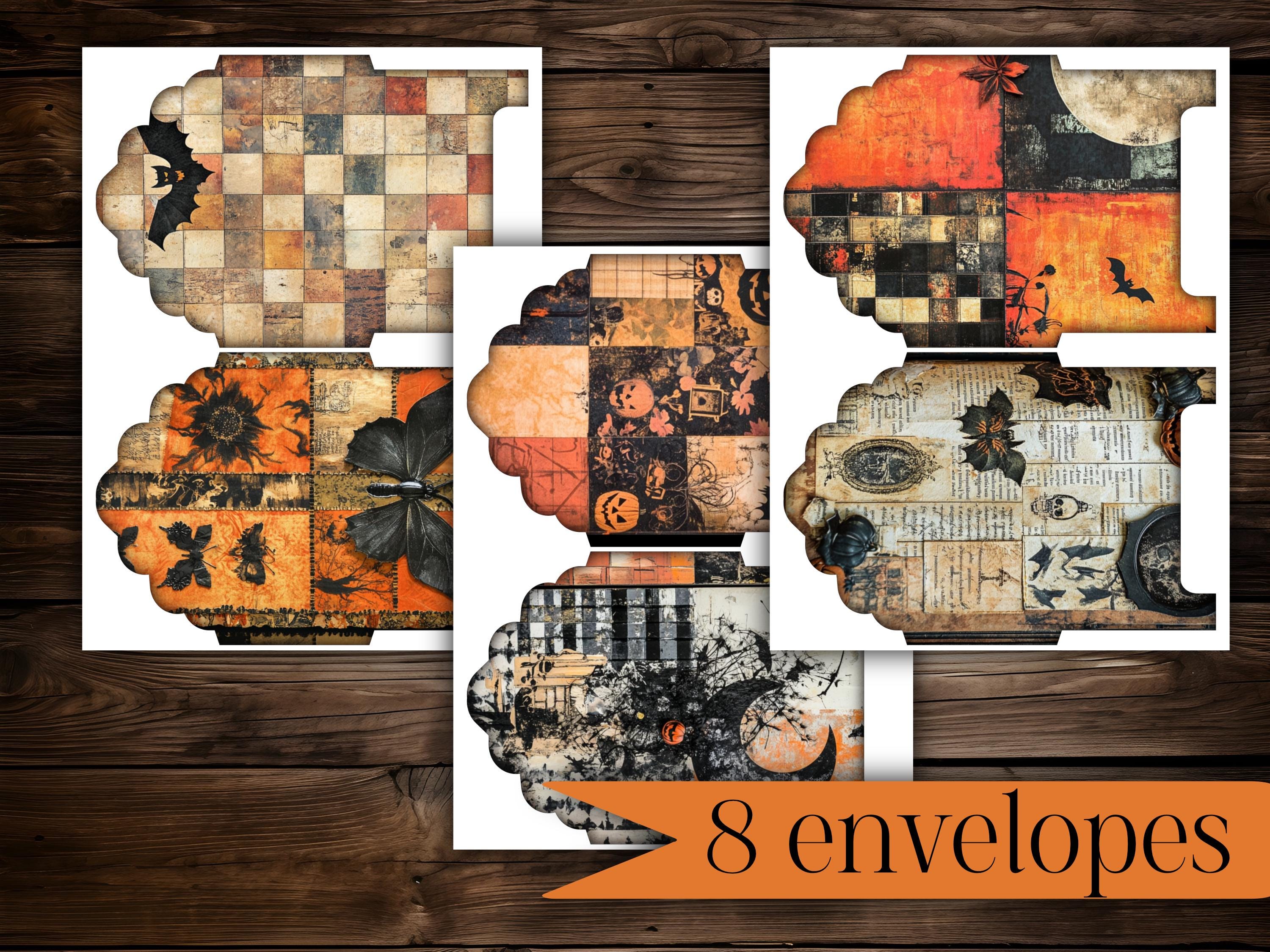 Halloween Junk Journal Kit | Spooky Stationery Folio Printable | Gothic ...