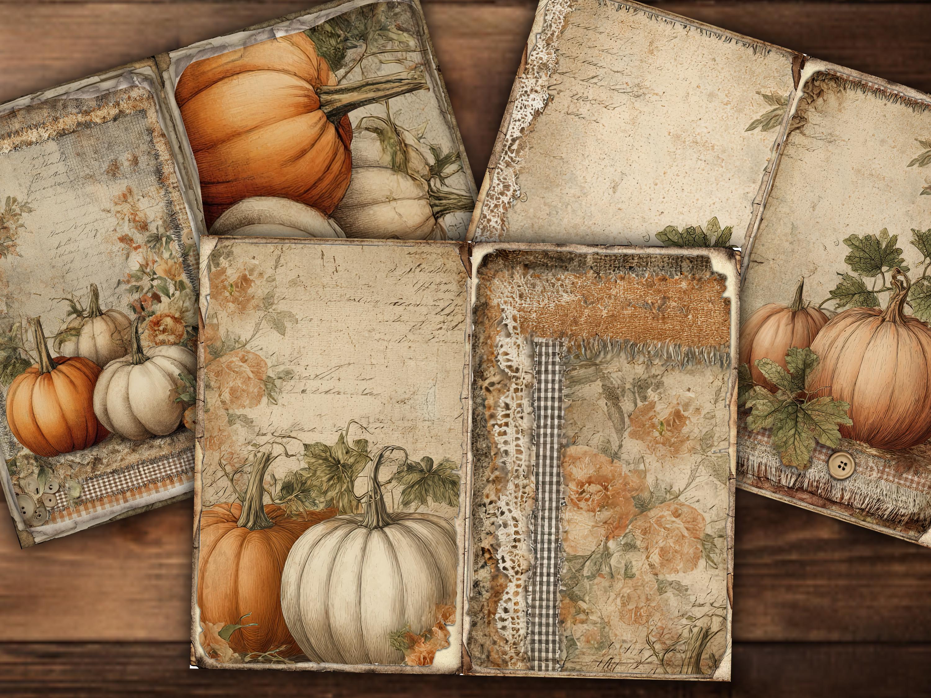 Cozy Fall Junk Journal Kit Printable Vintage Forest Ephemera Paper Pack ...