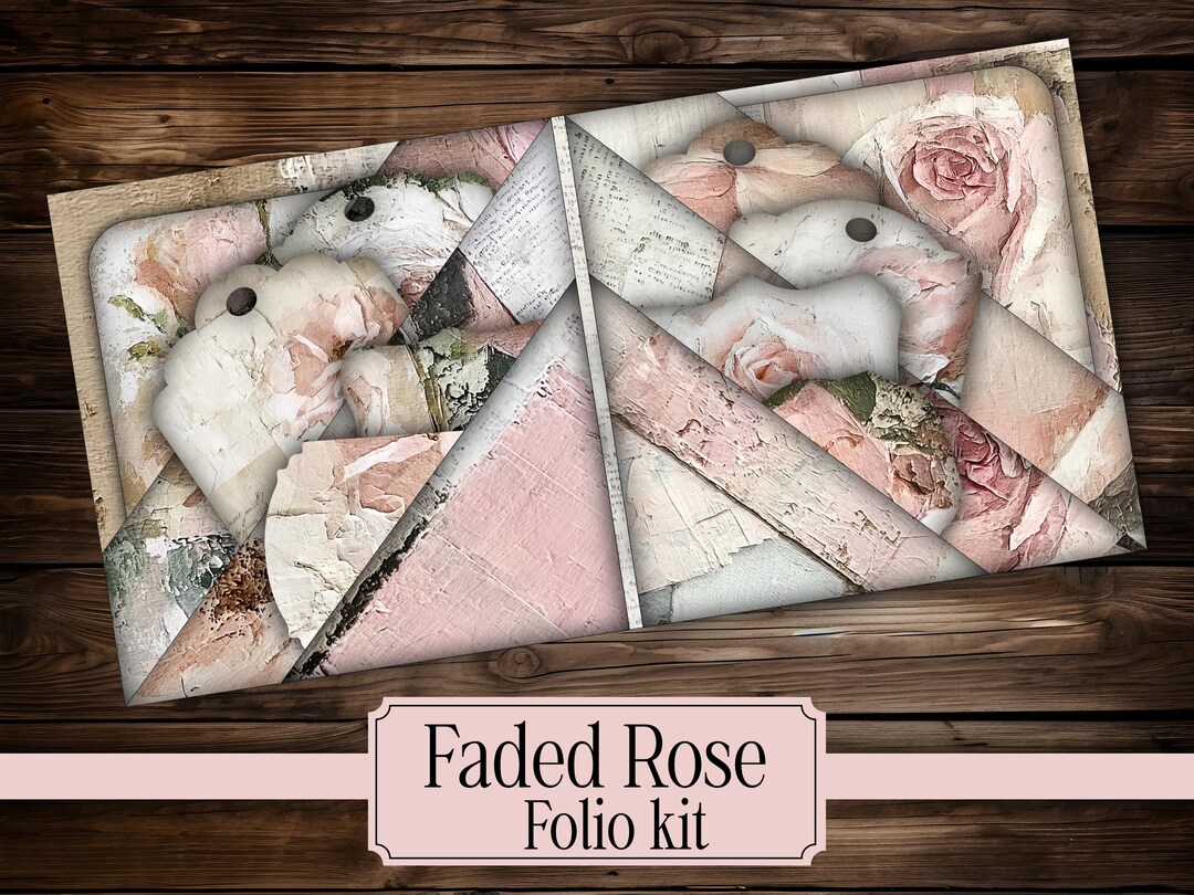 Rose Folio Kit Printable Junk Journal Vintage Rose Ephemera Floral ...