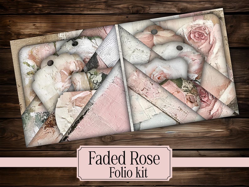 Rose Folio Kit Printable Junk Journal Vintage Rose Ephemera Floral ...
