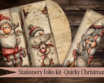 Porta biglietti d'auguri vintage natalizio, carta da cancelleria vintage, regalo digitale, scrapbooking tascabile, diario spazzatura, carta da regalo digitale