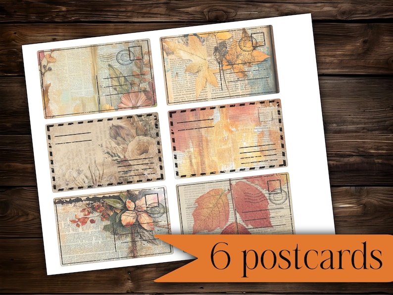 Fall Junk Journal Kit | Autumn Stationery Folio Printable | Vintage ...