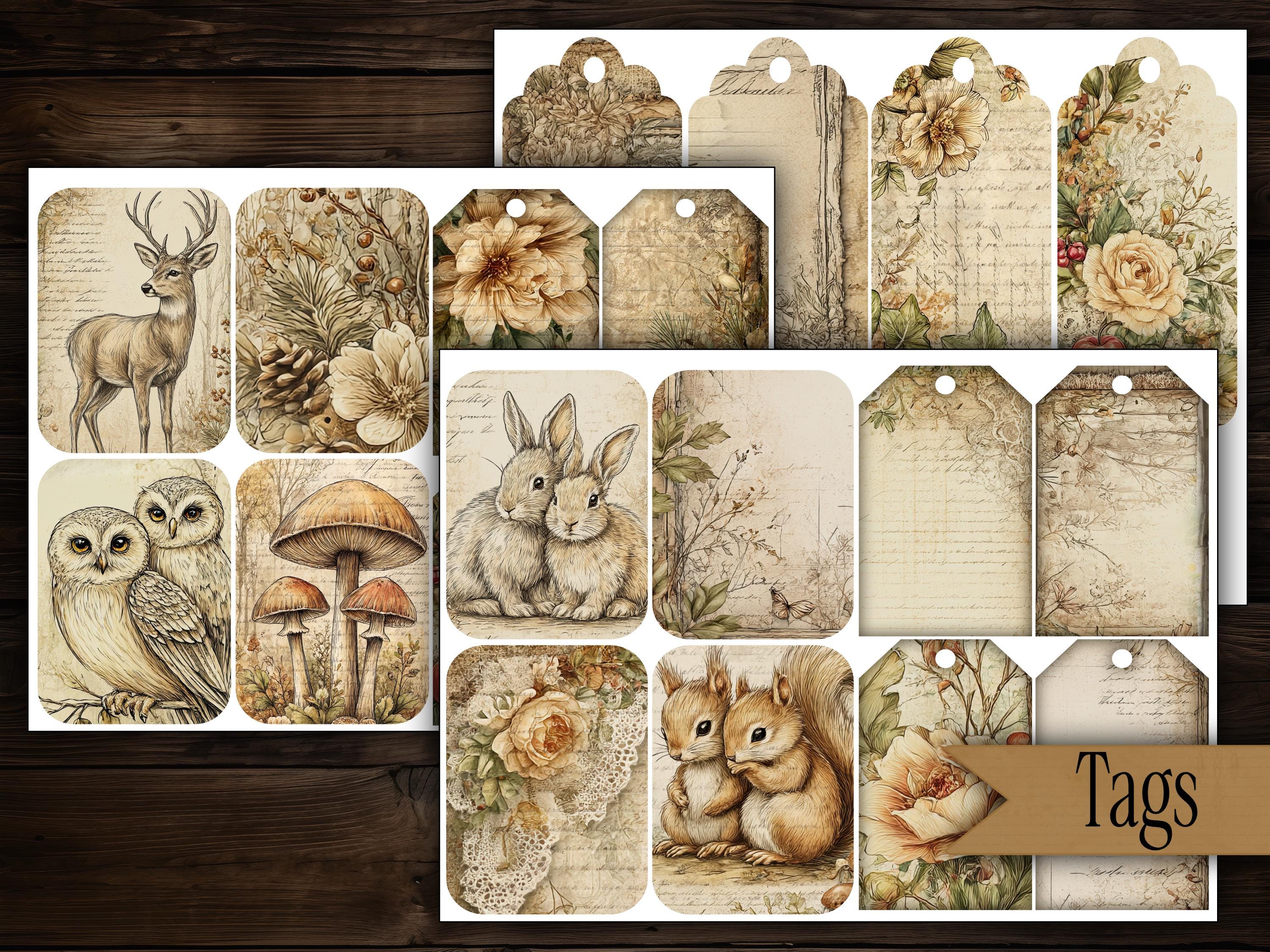 Woodland Junk Journal Kit Printable Woodland Ephemera Pack Forest ...