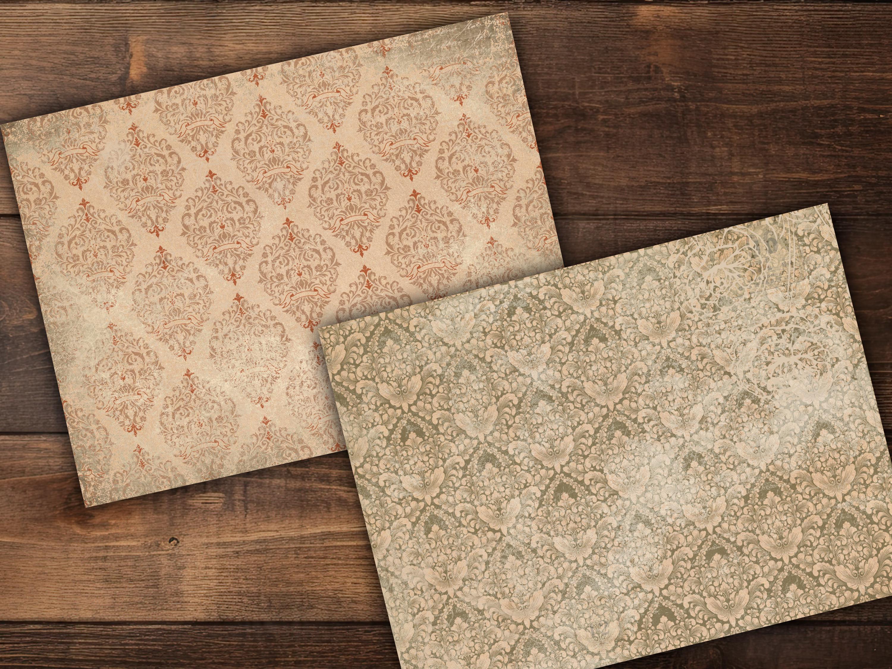 Vintage Craft Paper Pack Digital Download Mixed Media Supply Junk ...