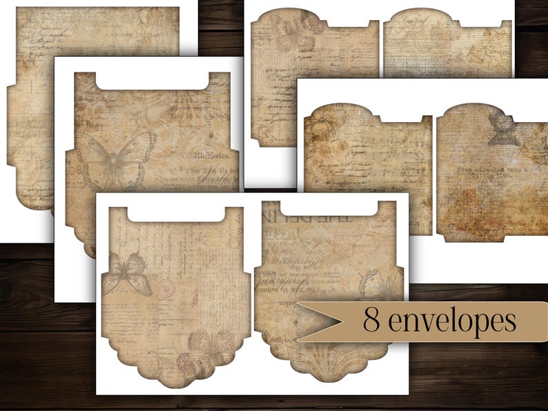 Printable Basic Junk Journal Kit Vintage Ephemera Pack Digital Download ...