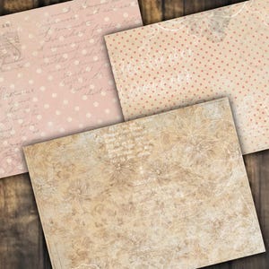 Digital Paper Pack Shabby Chik Junk Journal Scrapbook Kit Collage Sheet ...