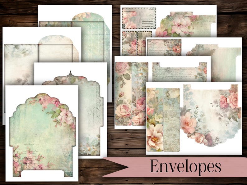 Vintage Floral Ephemera Kit Junk Journal Kit Printable Ephemera Pack ...