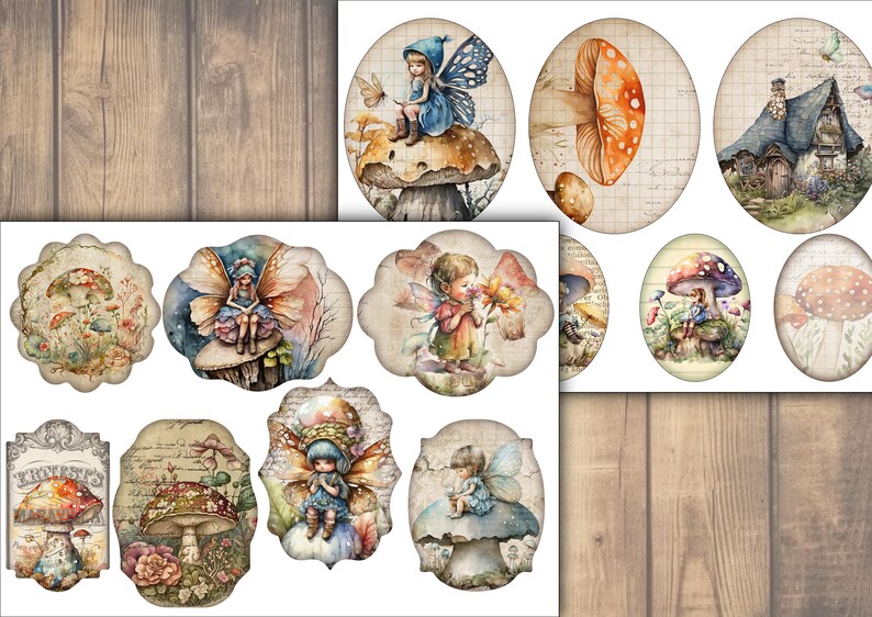 Ephemera Junk Journal Fairy Printable Vintage Art Junk Journal Digital ...