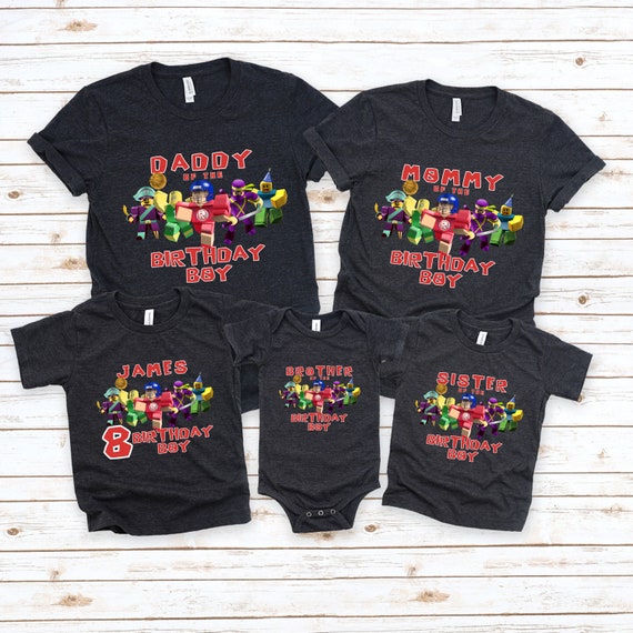 Personalized Roblox Birthday Boy Shirt 