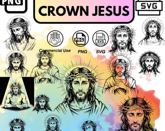 Dessin au trait Couronne d'épines de Jésus : Christian SVG PNG Clipart (téléchargement numérique