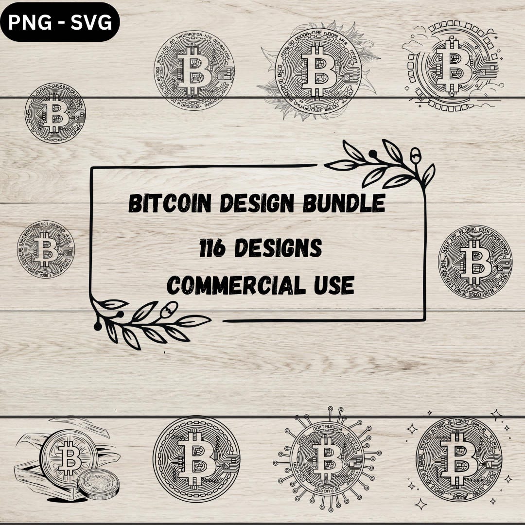 Bitcoin SVG クリップアート バンドル: 116 種類の暗号通貨ロゴとアイコン (PNG、ベクター) - Etsy 日本