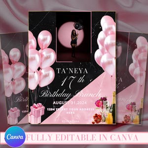Birthday flyer|birthday invitation|social media flyer|happy birthday flyer| birthday invite| bday flyer| birthday girl| happy birthday flyer