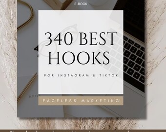 PLR Ebook PLR Digital Product Master Resell Rights Ebook Digital Marketing MRR Template Instagram Hooks Faceless Marketing Resell rights