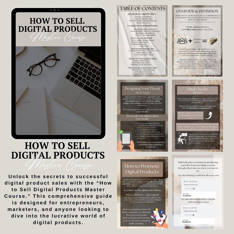How to Create and Sell Digital Products Guide With Master Resell Rights ...