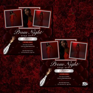 Prom Send off Flyer, Prom Invitation Flyer, Prom Flyer, Prom Season ...