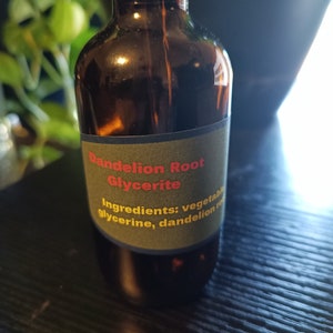 Dandelion root glycerite