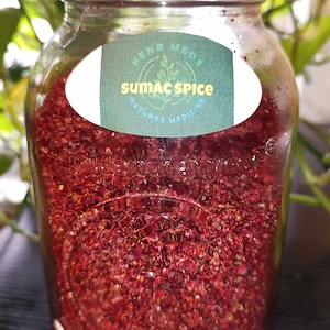 Staghorn sumac spice 1 cup(sent in a plastic bag not a glass jar)