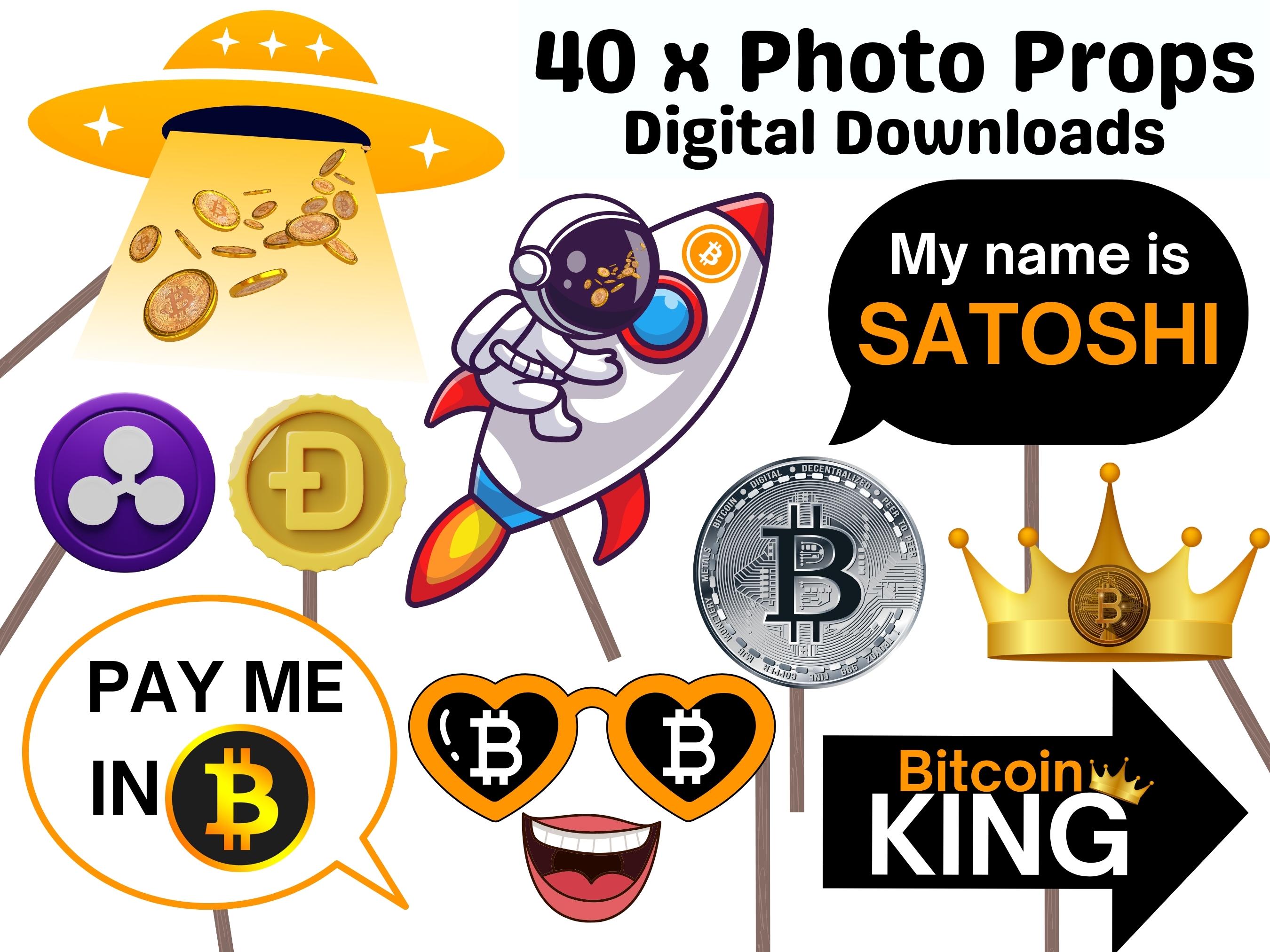Crypto Bitcoin Party Photobooth Props: DEFI Theme (digital Download) - Etsy