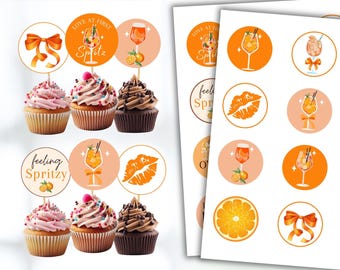 Aperol Spritz Bachelorette-cupcaketoppers: een lekker gevoel (pdf)