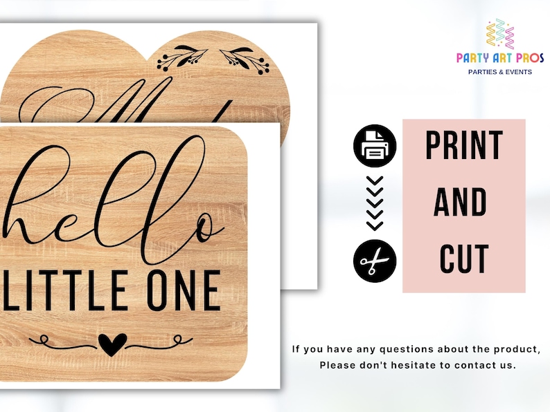 Rustic Baby Shower Photo Props Printable, Baby Shower Decorations, Baby Shower Photobooth Props, Baby Shower Props, Rustic Baby Shower Decor, Rustic Theme, Wooden Baby Shower Decorations
