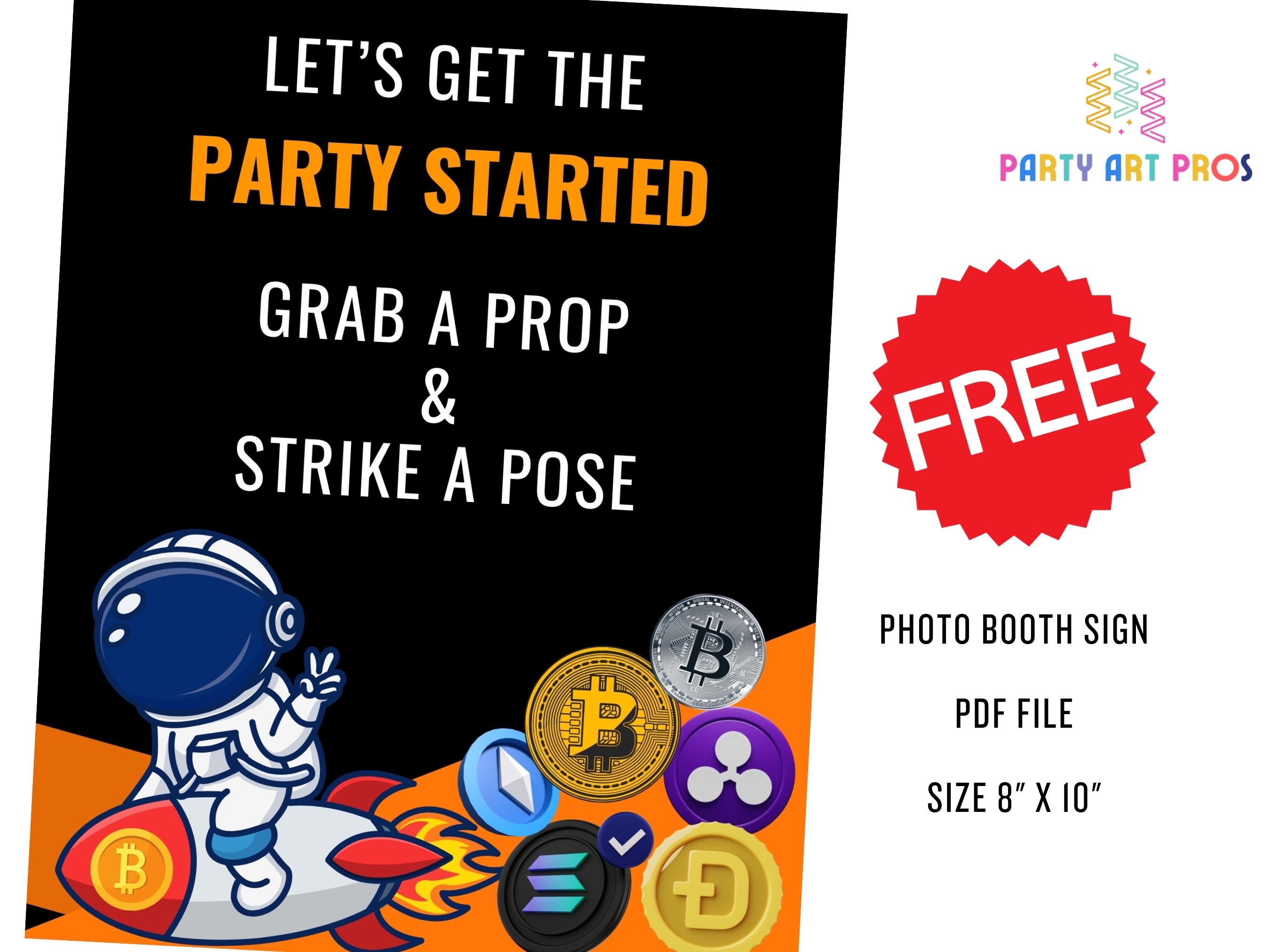 Crypto Bitcoin Party Photobooth Props: DEFI Theme (digital Download) - Etsy