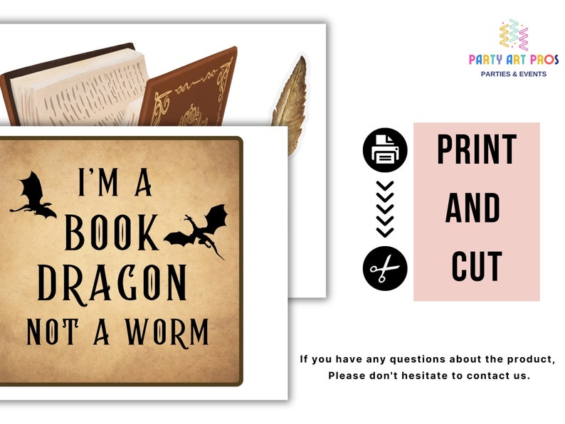 Book Lovers Day Party Photo Booth Props Printable, Book Club Party Photo Booth Props, Book Lovers Day Party Props, Book Fair Party Props
