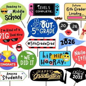 Abschlussfeier Requisiten für die 5. Klasse, Abschlussfeier Dekorationen, Abschlussfeier Requisiten, Abschlussfeier Requisiten