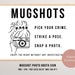 Mugshot, Mugshots Sign, Mugshot Table Sign, Mugshots Photo Booth Sign, Photo Booth Sign Mugshots ...