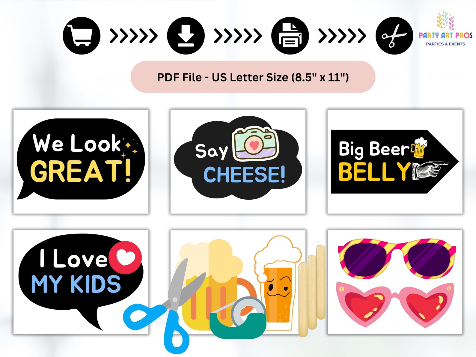Family Reunion Photo Booth Props, Printable Family Reunion Party Props ...