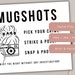 Mugshot, Mugshots Sign, Mugshot Table Sign, Mugshots Photo Booth Sign, Photo Booth Sign Mugshots ...