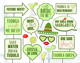 Margaritas Junggesellinnenabschied Photo Booth Requisiten (PDF-Datei)
