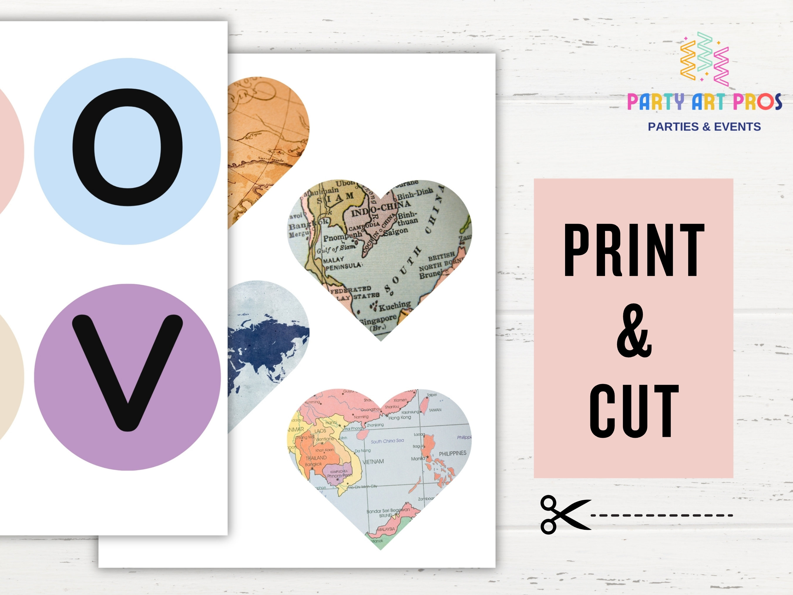 Decorazioni Festa Viaggio - 3 Striscioni 'Bon Voyage' Con Mappa Mondo Per Feste A Tema - Foto 6