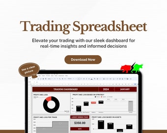 Feuille de calcul Swing Trading : suivi du portefeuille d'actions (téléchargement numérique)