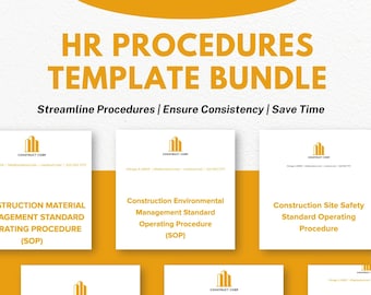 Construction HR Procedure Template Bundle (Digital Download)