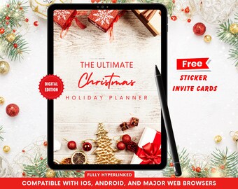 Christmas Holiday Planner Bundle: Printable Organizer (Digital Download)