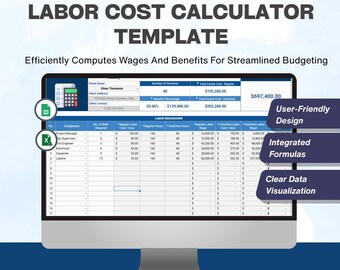 Labor Cost Calculator Template | Small Business (Excel/Sheets)