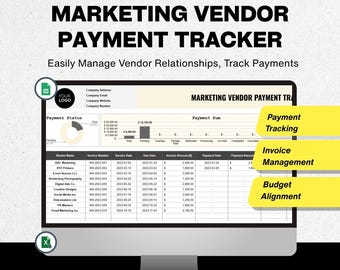 Vendor Payment Tracker Google Sheets, Income And Expense Spreadsheet, Small Business Financial Dashboard